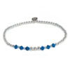 The Ava Swarovski Bracelet - Silver and Capri
