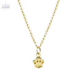 Paw Print Necklace - Gold