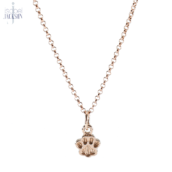 Paw Print Necklace - Rose Gold