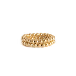 Stacking Bead Rings - Gold